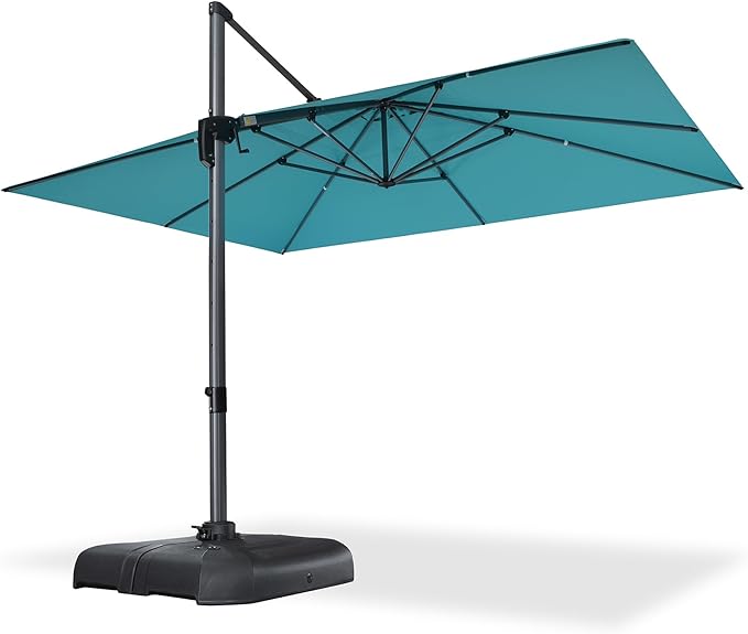 PURPLE LEAF 10' X 13' Patio Umbrella Outdoor Cantilever Rectangle Umbrella - Image 8
