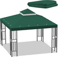 Sumfaller 10x10 FT Gazebo Replacement Canopy Top Double Tiered Canopy Top by Unknown