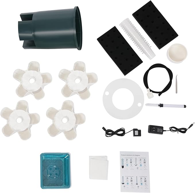 Hydroponic Growing System Indoor, 20-Hole Vertical Garden Planter Germination - Image 3
