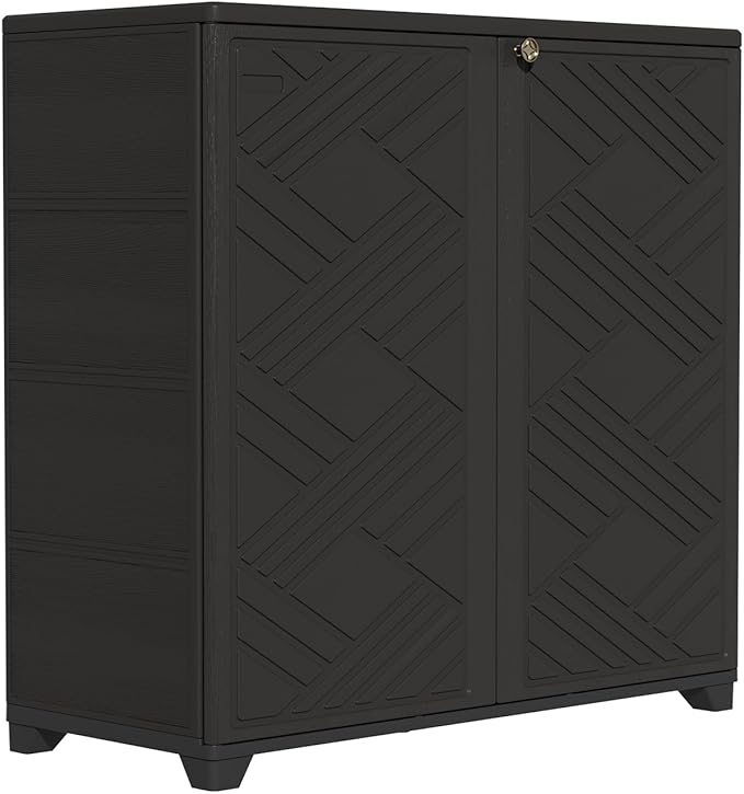 ZZM Indoor/Outdoor Storage Cabinet Waterproof, All Weather Outdoor Storage - Image 7