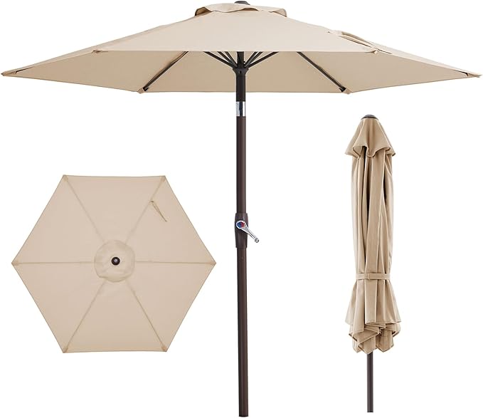 JEAREY 7.5FT Patio Umbrella Outdoor Table Umbrella by JEAREYOutdoorsCollection