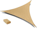 SUNLAX Sun Shade Sail 10' x 10' x 10' Sand Triangle Canopy Sail Shade Cover UV by SUNLAX