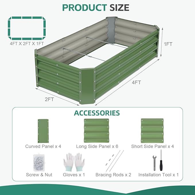 Galvanized Raised Garden Bed - Image 2
