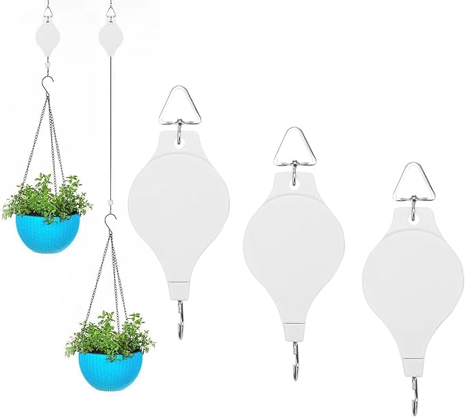 3Pcs Retractable Plant Hanger by HOGXUAE