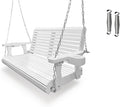 Wooden Porch Swing 2-Seater, Bench Swing by FortuneCandy
