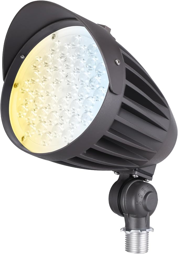 LEONLITE 20W/30W/40W 3CCT LED Bullet Flood Light, 4880LM 3000K/4000K/5000K by LEONLITE