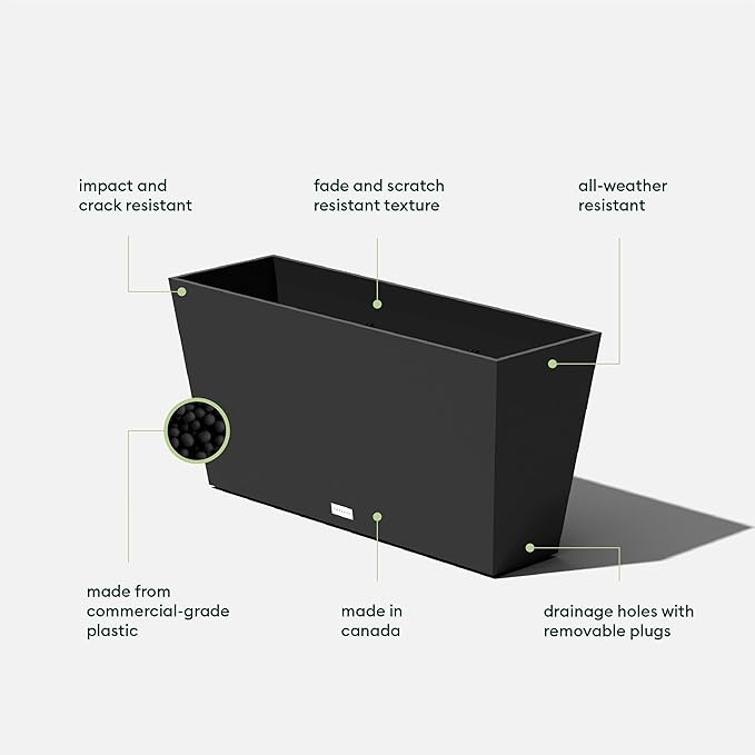 Veradek Pure Series Midori Trough Planter - Image 3