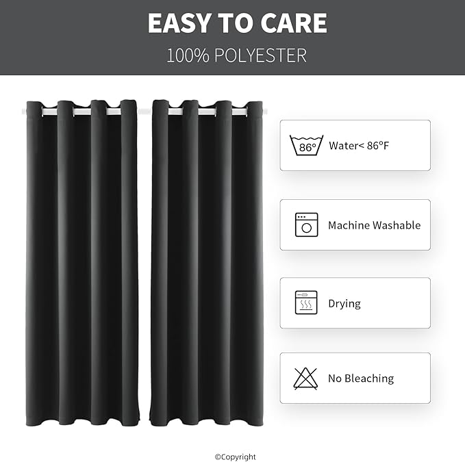 Outdoor Indoor Curtains W52 x L108 - Image 7