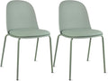 2xhome Modern Stackable Armless Dining Chair | Plastic Shell Seat by 2xhome