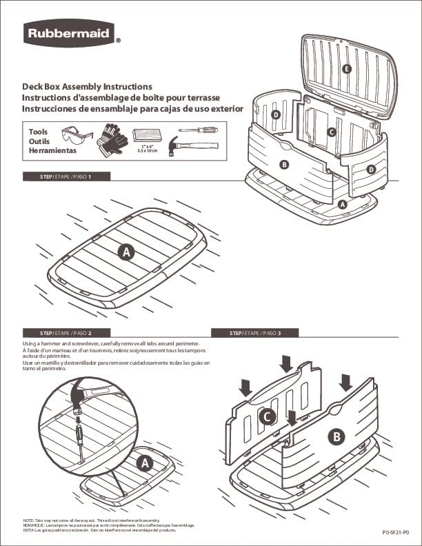 Rubbermaid Large Resin Outdoor Storage Deck Box - Image 6