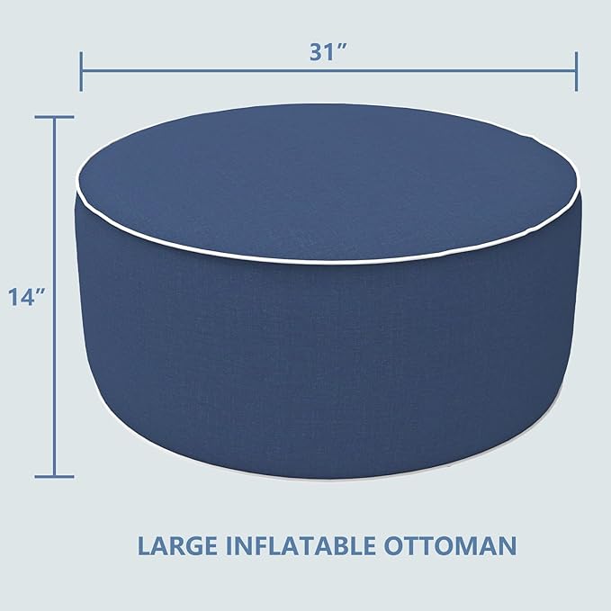 LVTXIII Inflatable Stool Ottoman Footrest - Image 3