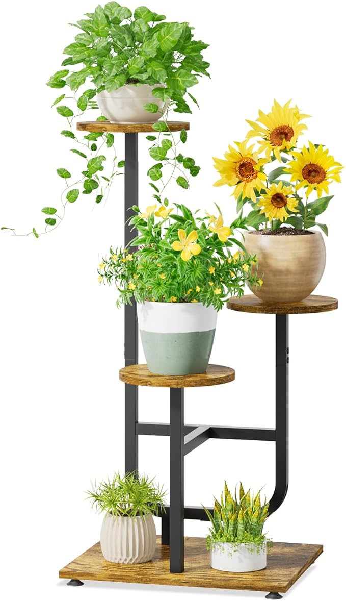 iDavosic.ly 3 Tier Plant Stand Indoor, Corner Tiered Multiple Flower Holder by iDavosicly
