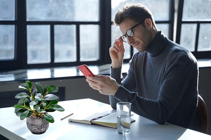 AlphaAcc Artificial Plants Potted Real Looking Small Faux Plant - Image 4
