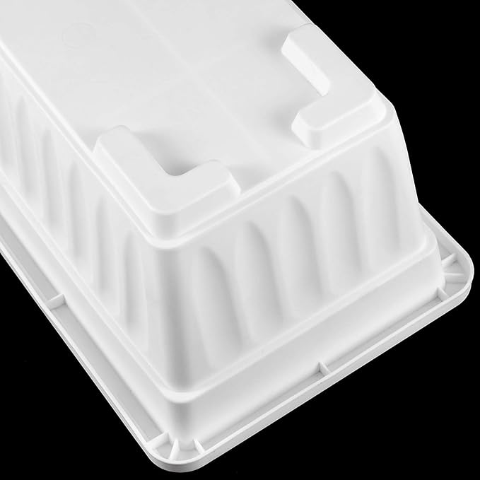 6 Pack 17 Inches Countryside Flower Box Planters, Plastic Vegetable Planters - Image 3