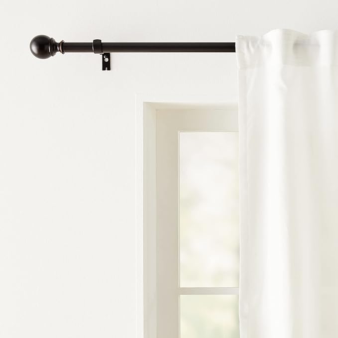 Amazon Basics Adjustable Sturdy Curtain Rod - Image 7