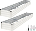Galvanized Raised Garden Bed Outdoor | Metal Raised Garden Bed by Zettfuly