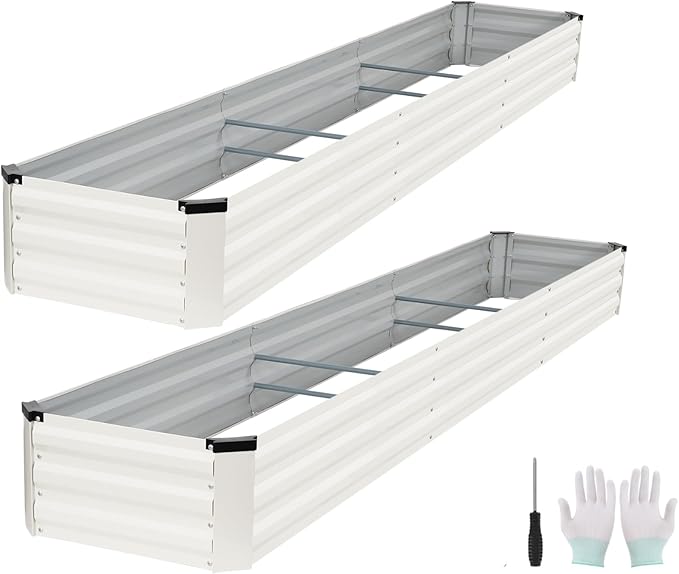 Galvanized Raised Garden Bed Outdoor | Metal Raised Garden Bed by Zettfuly