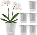 5 Pack Self Watering Pots for Indoor Plants 6.7 Inches Self Watering Planters by Planterhoma