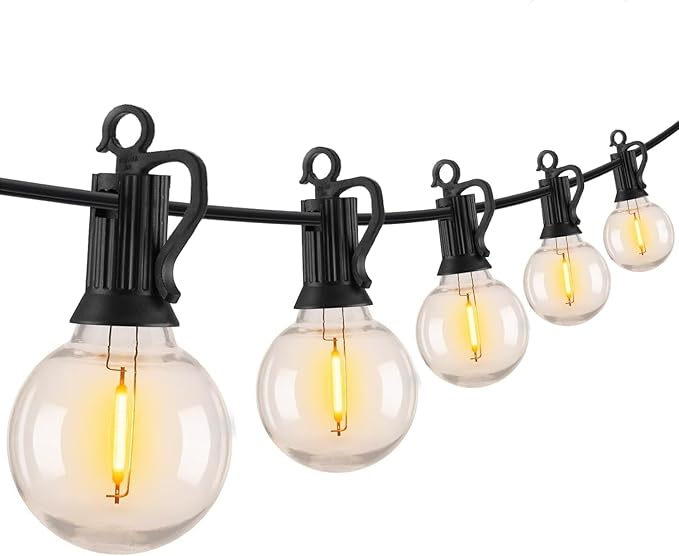 Brightown Outdoor String Lights, 100FT 50+2 G40 Bulbs Shatterproof Patio Lights by Brightown