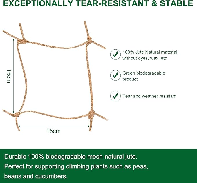 Jute Trellis Netting - Image 2