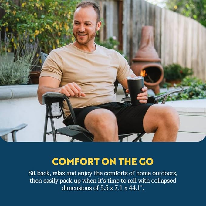 GCI Outdoor Comfort Pro Camping Chair | Collapsible Folding Chair - Image 6