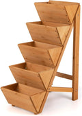 Giantex 5-Tier Wooden Vertical Raised Garden Bed, Freestanding Plant Stand by Giantex