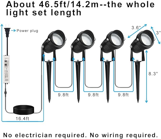Landscape Lighting, 24W RGB Spot Lights Outdoor - Image 7