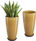 QCQHDU 21 inch Tall Planters for Outdoor & Indoor Plants, 2 Pack Sturdy by QCQHDU