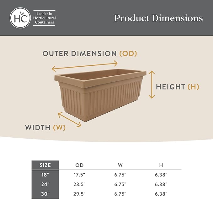 The HC Companies 30 Inch Venetian Window Planter Box - Image 5
