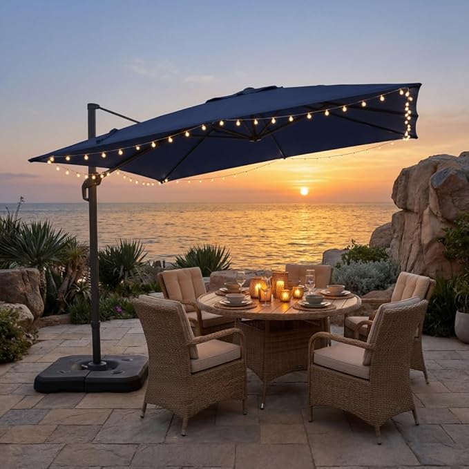 HOTEEL10x10ft Patio Umbrella Cantilever Umbrellas - Image 2