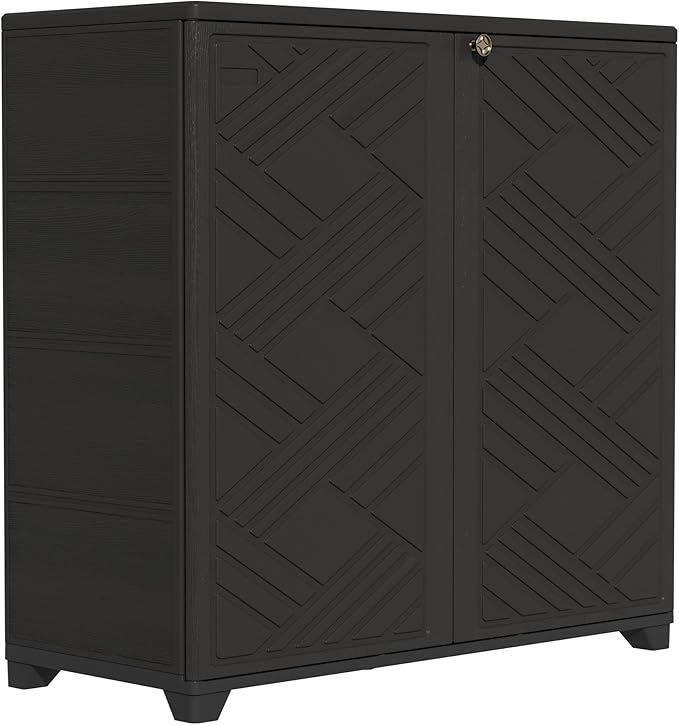 ZZM Indoor/Outdoor Storage Cabinet Waterproof, All Weather Outdoor Storage by ZZM