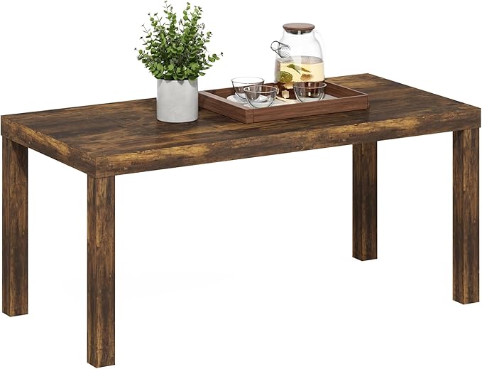 Furinno Classic Coffee Table, Modern Rectangle Coffee Table by Furinno-FitsYourSpaceFitsYourBudget
