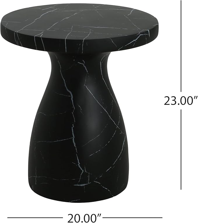 Christopher Knight Home Jayme Outdoor Side Table, Round Top Patio End Table - Image 2