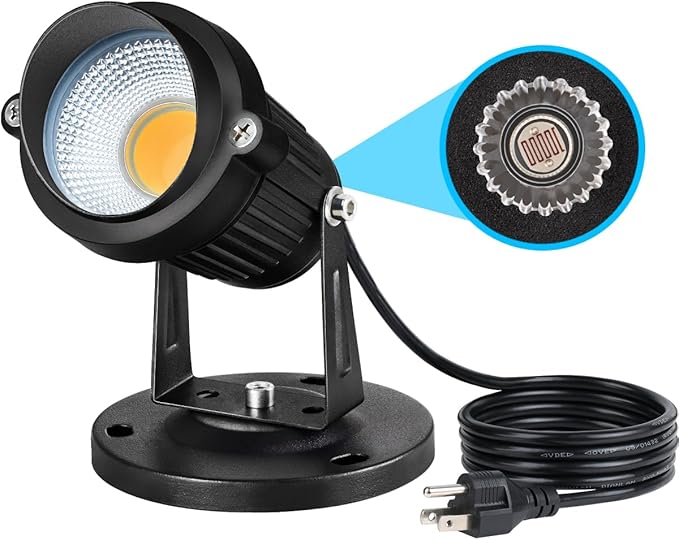 SUNVIE Dusk to Dawn Outdoor Lighting 120V LED Spot Lights Outdoor Landscape by SUNVIE