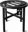 Plant Stand Indoor Outdoor, 13 Inch Round Metal Plant Stands Riser, Heavy Duty by Hongsane