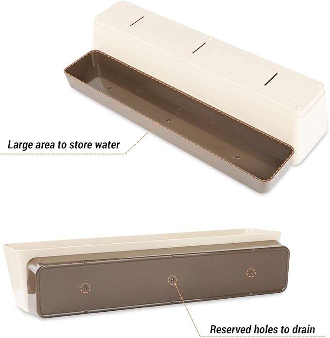 SUREAM Indoor Herb Planter Boxes, 4 Pack Window Box - Image 5