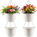 Hanging Planters 10 Inch, Self Watering Hanging Basket by RooTrimmer