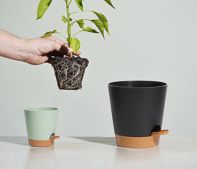 Self Watering Planters Plant Pots Indoor Flower Planting PotsP - Image 7