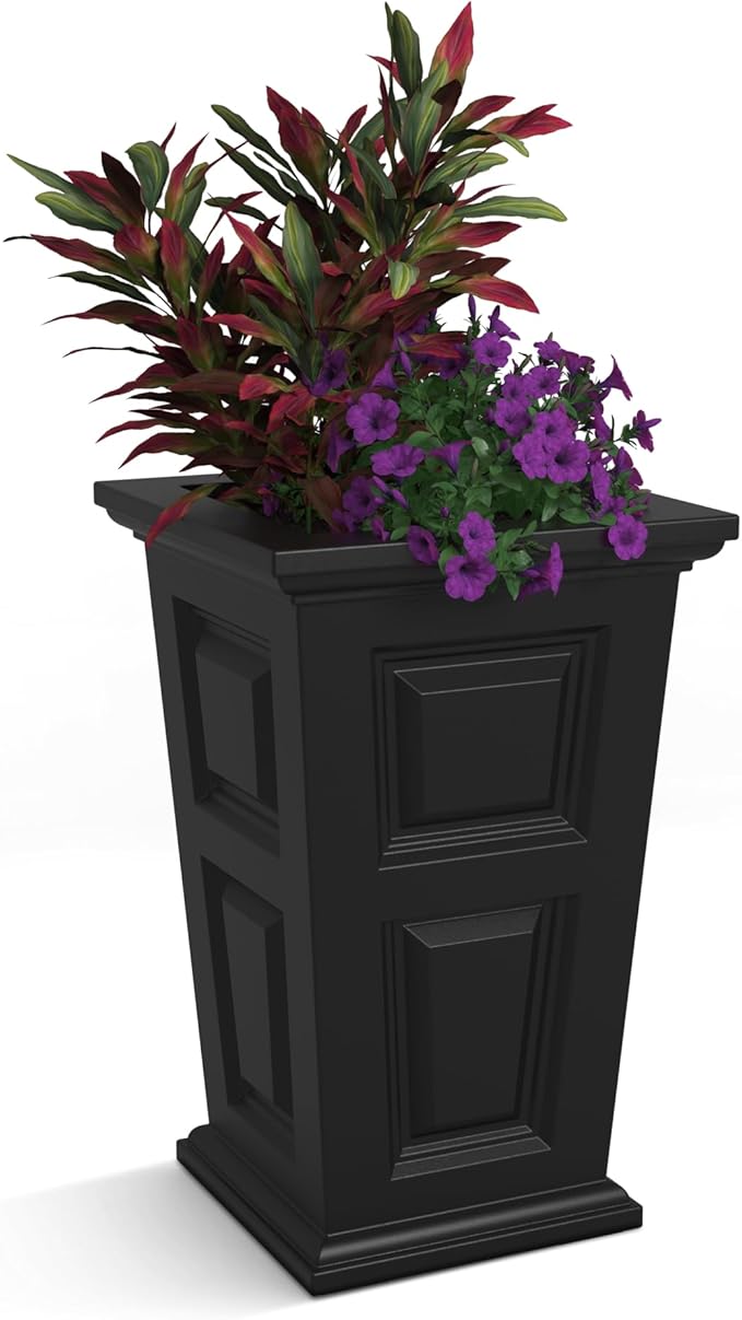 Mayne Wyndham 24-Inch Tall Planter – Self-Watering, Weather-Resistant Planter by Mayne