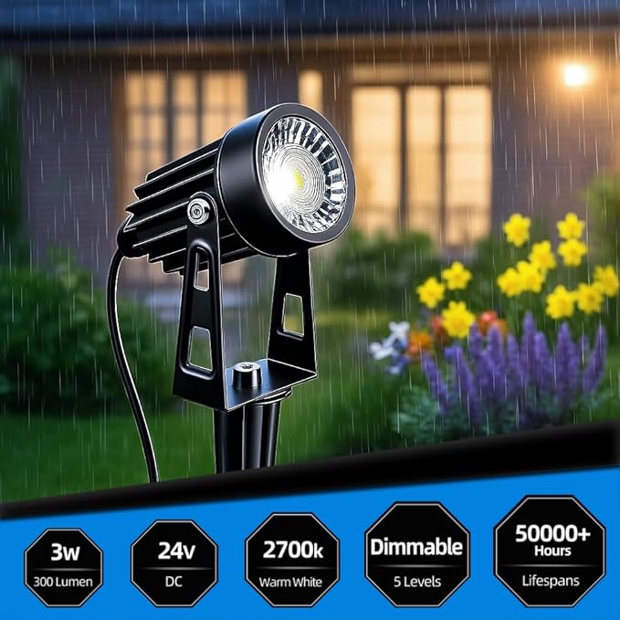 All-in-One Low Voltage Landscape Lighting, Dusk to Dawn Transformer Timer - Image 3