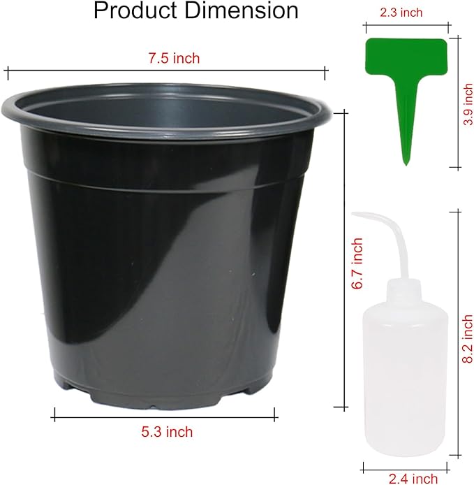 32-Pack 1.5 Gallon Nursery Pots, Thickened Soft Seed Starting Container - Image 4