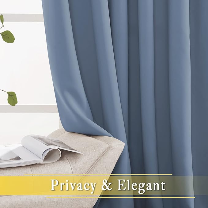 NICETOWN Patio Door Curtain for Sliding Glass Door, Thermal Insulated Blackout - Image 5