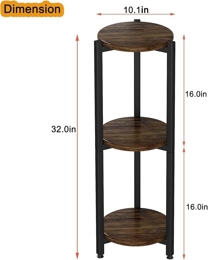 Plant Stand Indoor Corner Tall 3 Tier Metal Modern Flower Storage Plant Shelf - Image 6