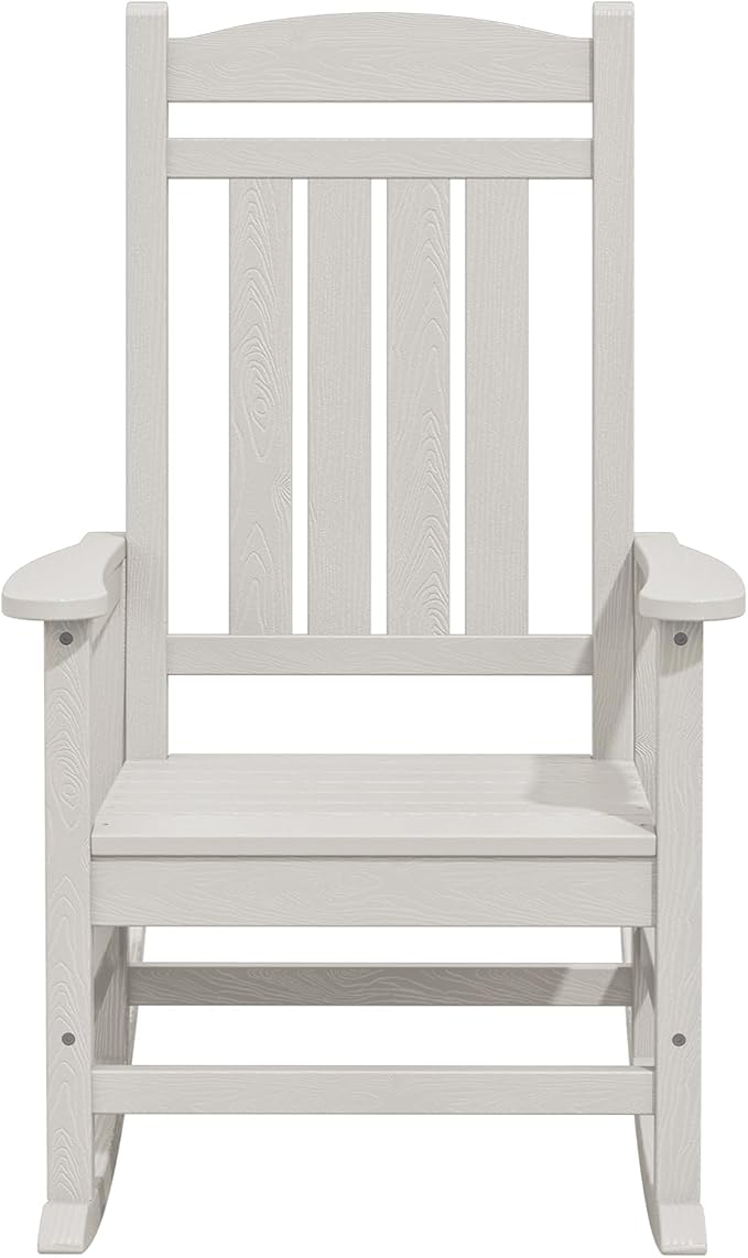 KINGYES Oversized Patio Rocking Chair Set of 2, High Density Polyethylene - Image 9