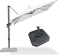 PURPLE LEAF 8 Feet Square Cantilever Umbrella Patio Umbrella by PURPLELEAF