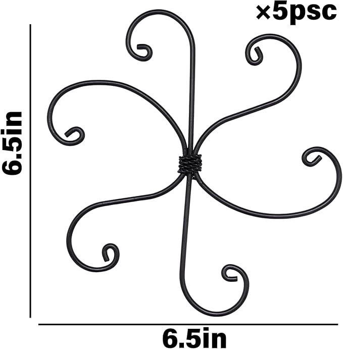 Black Monstera Plant Support Hook - Image 2
