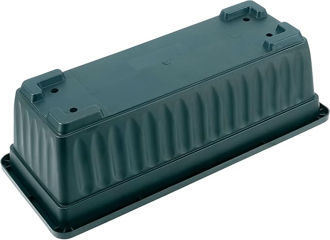 JOIKIT 6 Packs 17 x 7.5 x 5.5 Inch Plastic Window Planter Boxes - Image 4
