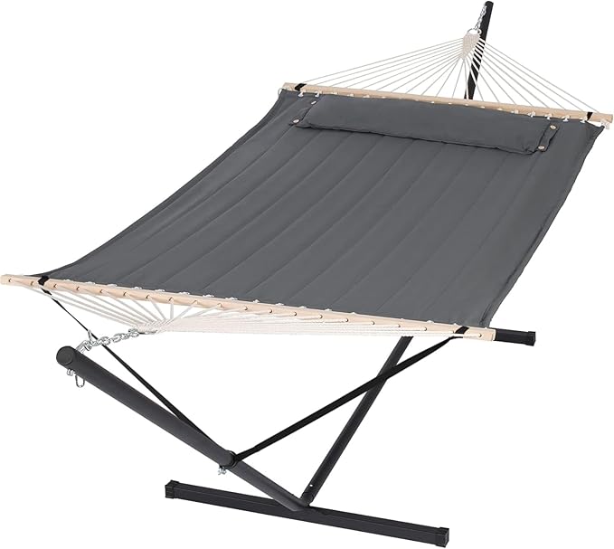 SUNCREAT 2 Person Hammock with Stand, Heavy Duty Portable Hammocks, 475 lbs by SUNCREAT