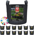 JERIA 12-Pack 30 Gallon Grow Bags, 300G Thickened Nonwoven Garden Pots by JERIA