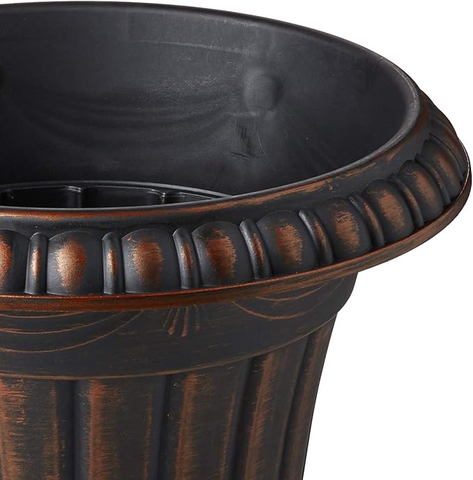 Arcadia Garden Products PL00CP Classic Traditional Plastic Urn Planter - Image 8